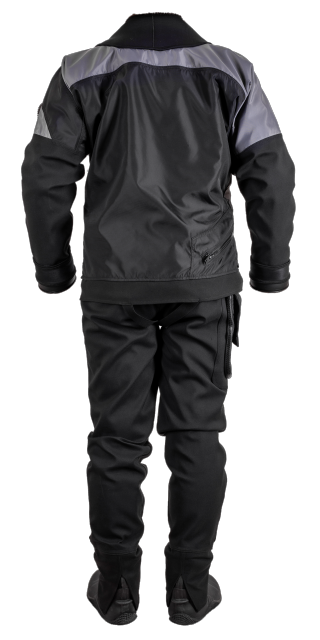 Hauberk drysuits Panzer front diagonal zipper